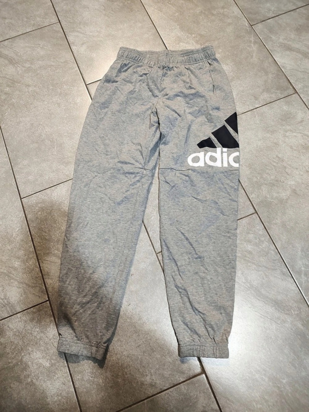 adidas Badge of Sport Fleece Joggers Gray Large